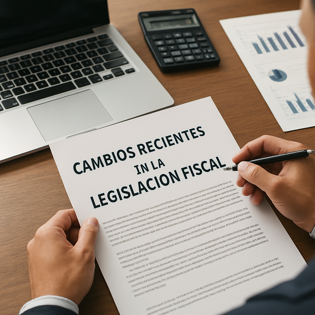Cambios recientes en la legislación fiscal